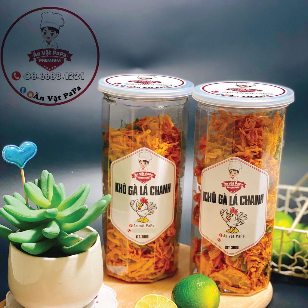 Khô gà lá chanh PaPa 300gr, đồ ăn vặt Hà Nội | BigBuy360 - bigbuy360.vn