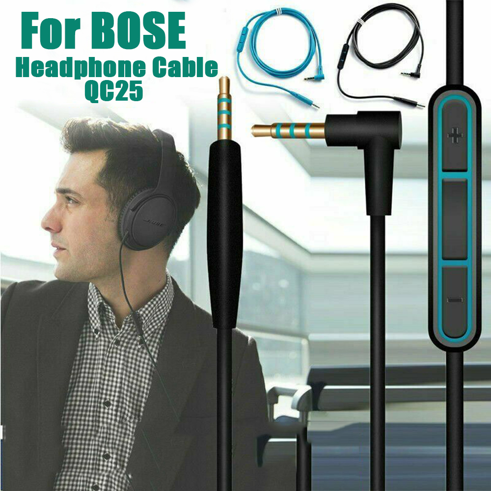 Dây cáp tai nghe có micro dành cho tai nghe chụp tai Bose Qc25