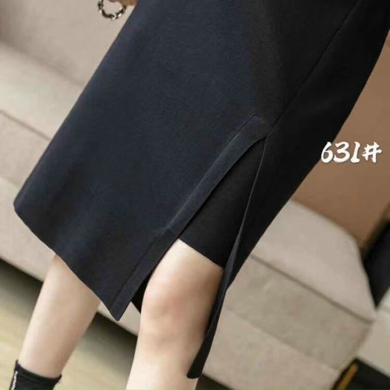 Chân váy len xẻ dáng dài QC neww | BigBuy360 - bigbuy360.vn