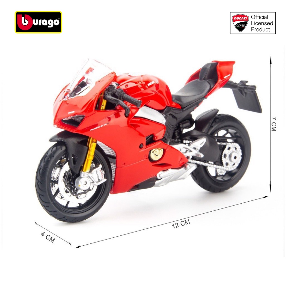 Mô hình xe moto Ducati Panigale V4S Corse, 1199 Superleggra , Monster, Hypermotard 1:18