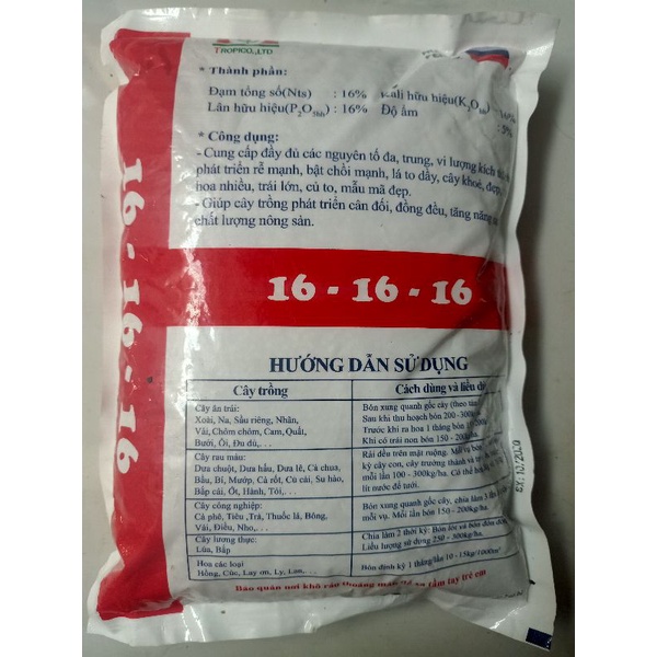 Phân bón cao cấp NPK 16-16-16 nhập khẩu Nga