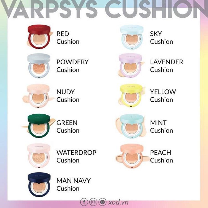 Cushion Varpsys Hàn Quốc - Săn Sale Date t4-5/2021