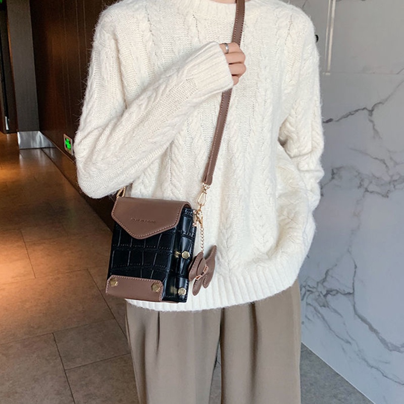 Túi đeo vai IELGY đựng điện thoại phong cách phương tây chất lượng cao cho nữ