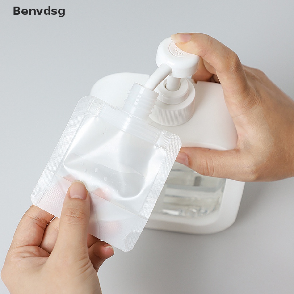 Bộ 5 Túi Đựng Mỹ Phẩm / Dầu Gội / Sữa Tắm Dạng Nhấn Tiện Dụng