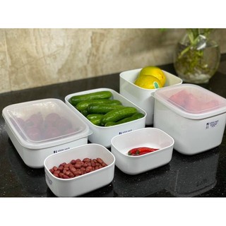 Combo 6 hộp nhựa White Pack các cỡ nhật