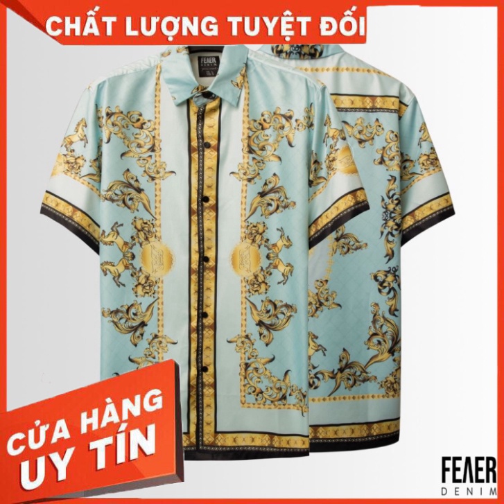 Áo sơ mi nam FEAER DENIM chất thoáng khí nhẹ vải lụa BLUE HORSE GOLD - Hàng nhập khẩu