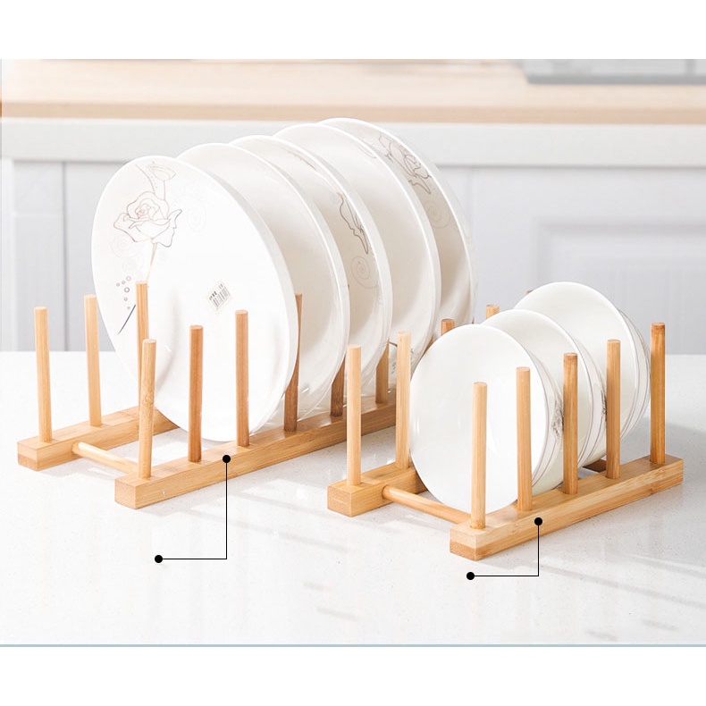Giá úp cốc , úp chén, úp ly, đĩa, sách bằng gỗ tre  tự nhiên