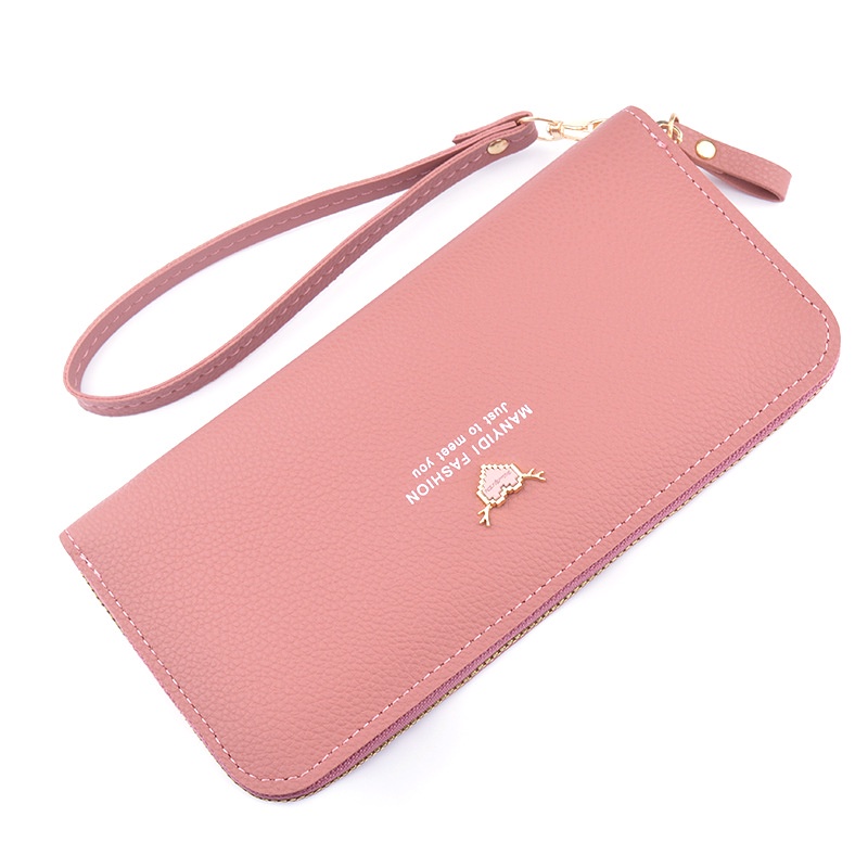 Ví Dài Sức Chứa Lớn Có Khóa Kéo Thời Trang Cho Nữ