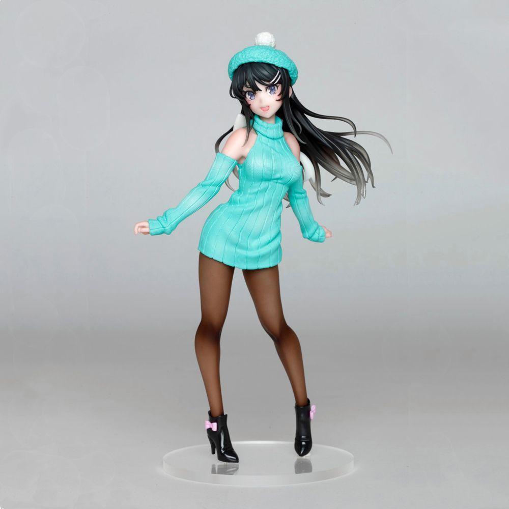 Mô Hình Nhân Vật DANILO Sakurajima Mai Anime Nhật Bản Bằng PVC Không Mơ Của Cô Gái Mặc Đầm Dệt Kim