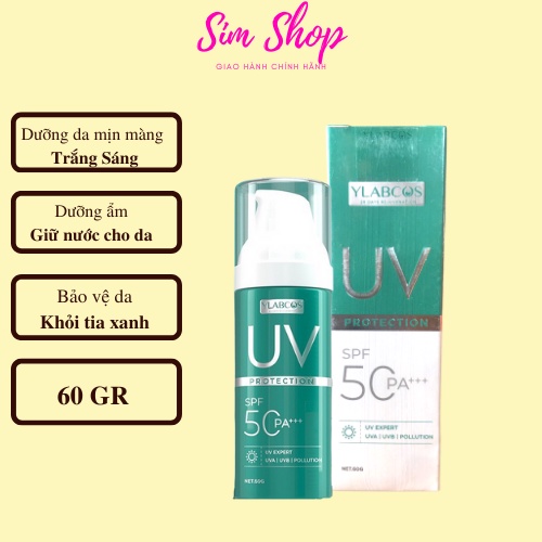 Kem trống nắng UV, Chống nắng giúp làm mờ thâm, dưỡng trắng da Ylabcos simshop102