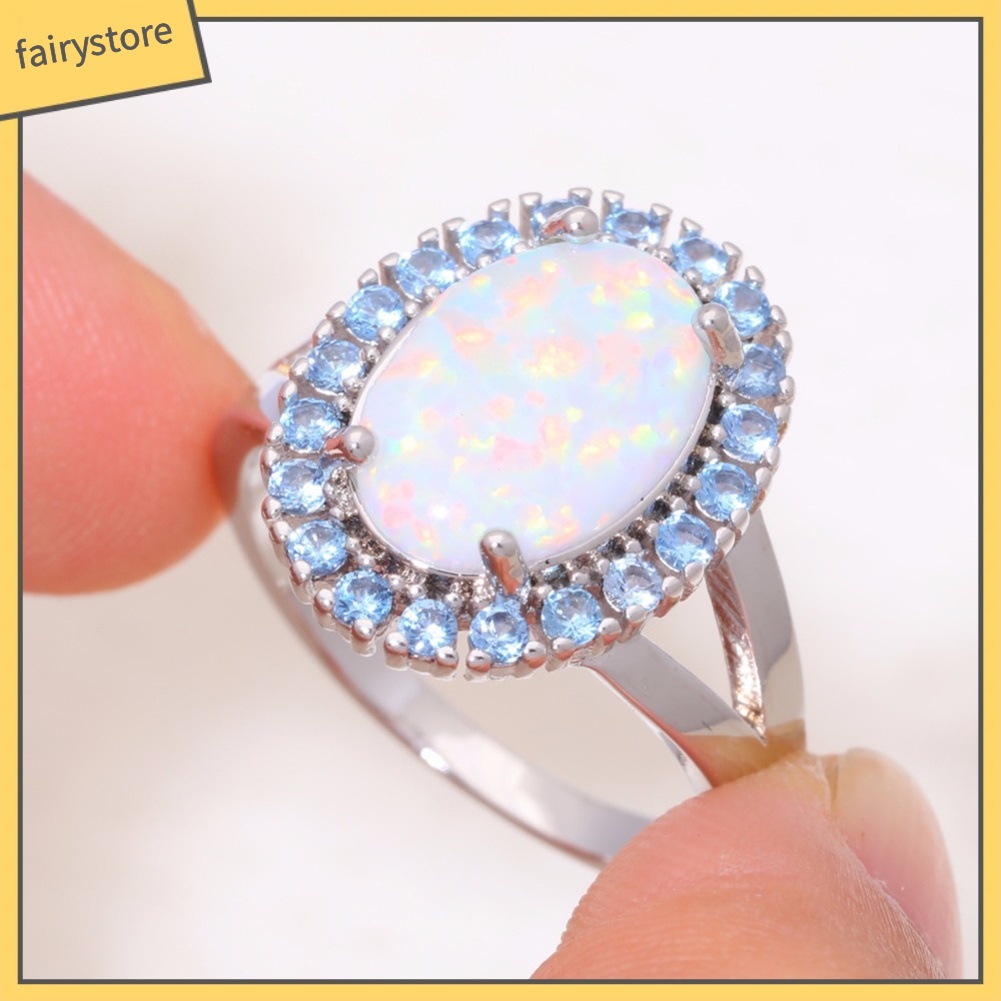 Nhẫn Đính Đá Mắt Mèo Giả Thời Trang Nữ Tính