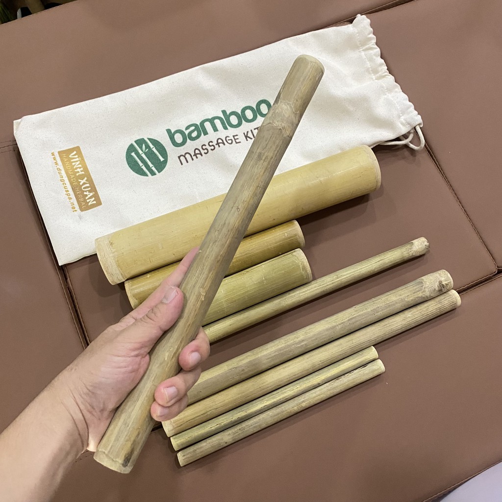 Bộ tre massage-Ống rỗng