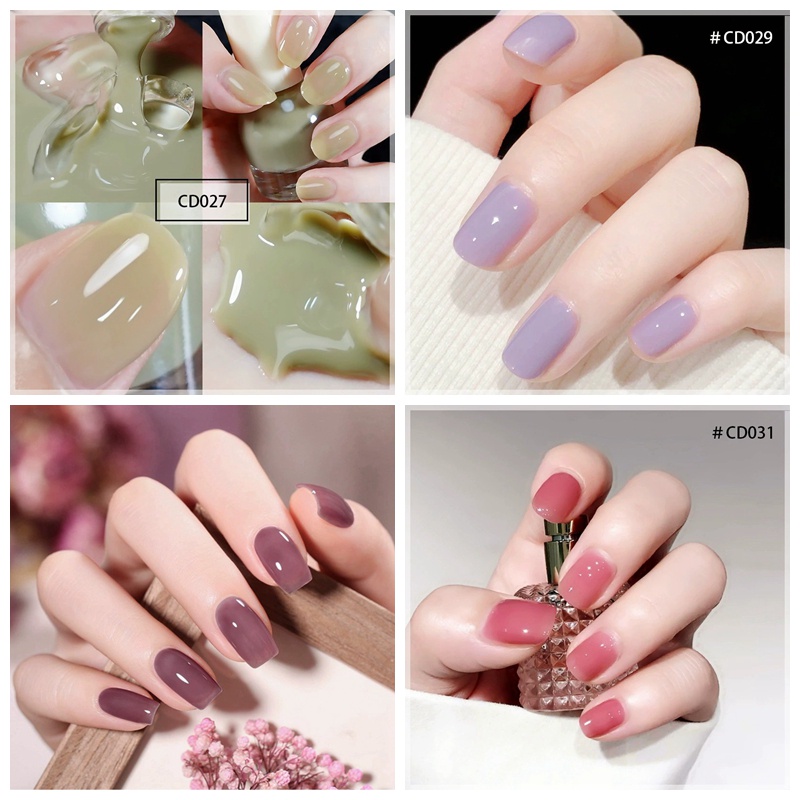 Sơn Móng Tay Màu nude Trong Suốt Không Bong Bóng