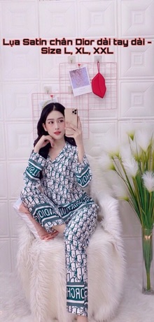 Bộ pijama satin TDQD có size