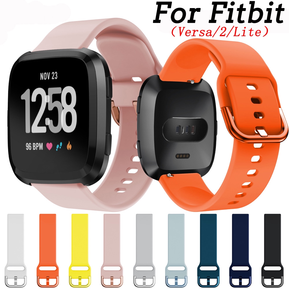 Dây Đeo Thay Thế Bằng Silicone Mềm 22mm Chất Lượng Cao Cho Fitbit Versa 2 Lite