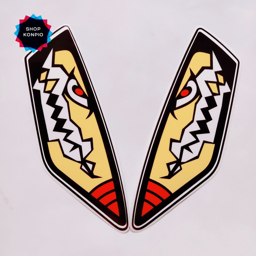 Tem Decal Dán Pha Đèn Vario Đủ Kiểu Hình Ngẫu Nhiên (1 Cặp)