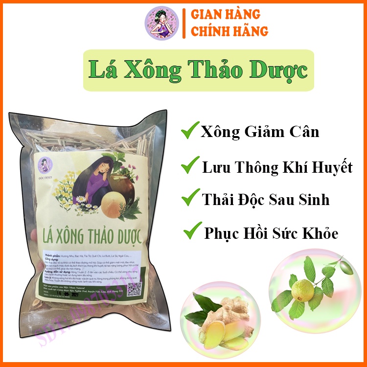 Lá Xông Toàn Thân Từ Thảo Dược, Xông Sau Sinh Phục Hồi Sức Khỏe, Mùi Thơm Dễ Chịu, Mộc Nhan Natural Handmade