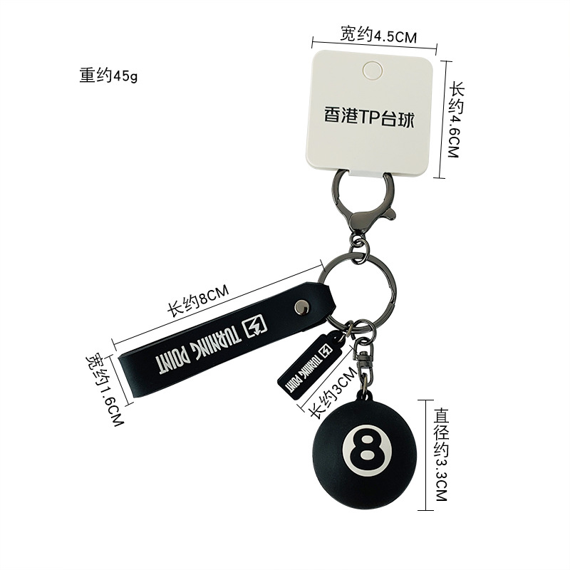 Móc Khóa Hình Bida Thời Trang Sáng Tạo