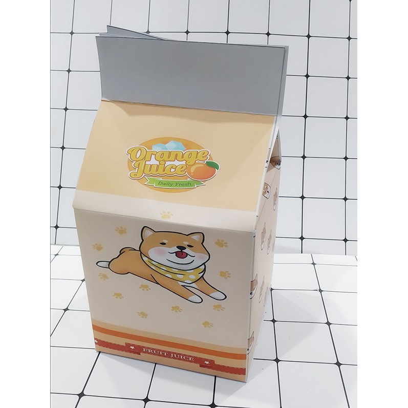 Hộp quà chó shiba HQSI10 hộp quà hộp sữa cute hộp dễ thương hoạt hình 18*10*10cm