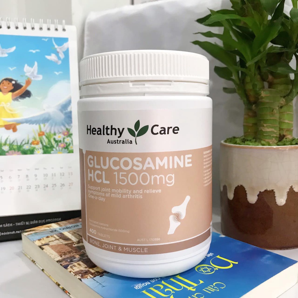 Viên uống hỗ trợ xương khớp Glucosamine HCL 1500mg HealthyCare Úc