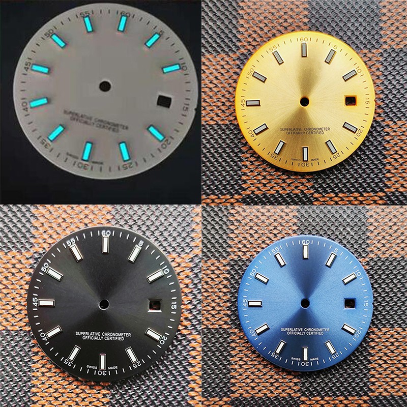 Đồng Hồ Dạ Quang 31mm Màu Xanh Dương / Xanh Dương Bằng Thép Không Gỉ 316 Chống Thấm Nước Cho 2836 8215