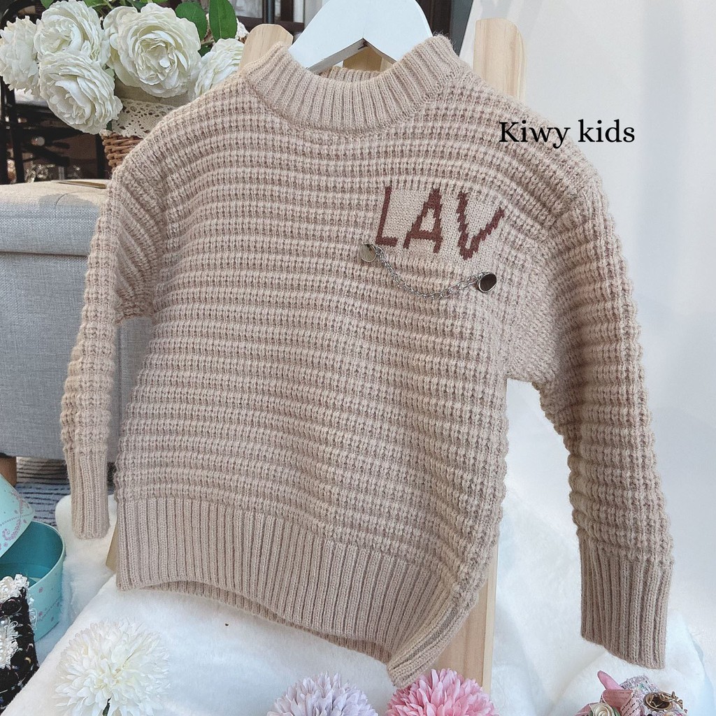 [SUPER SALE - HÀNG QUẢNG CHÂU] Áo len dài tay Kiwy Kids LAV SIÊU ẤM CHO BÉ TỪ 1 ĐẾN 6 TUỔI
