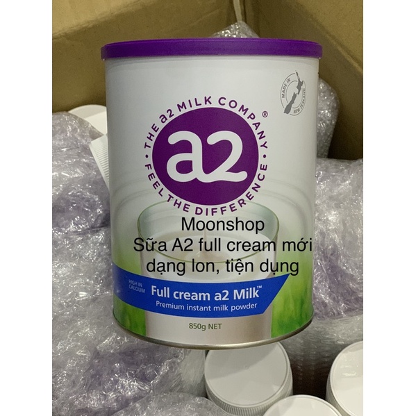 Sữa A2 Skim Milk tách béo và Sữa A2 nguyên kem Úc dạng hộp mẫu mới date xa