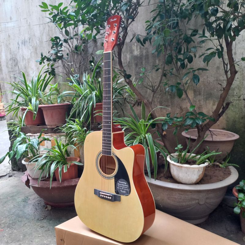 (Rẻ vô địch) đàn guitar acoustic Fender kèm full 10phụ kiện