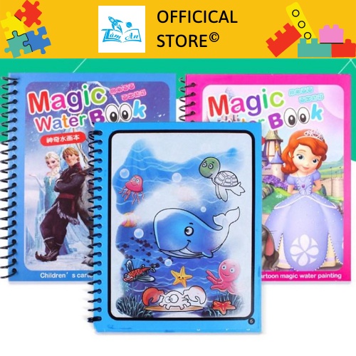 Tranh Tô Màu Nước Ma Thuật Thần Kì Tự Xóa Không Giới Hạn - Magic Water Book