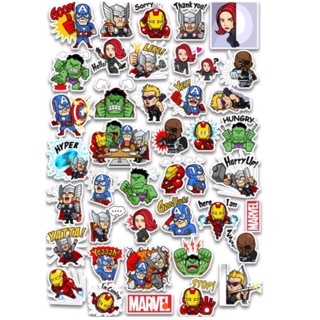 Sticker marvel dán nón bảo hiểm vali laptop keo xe