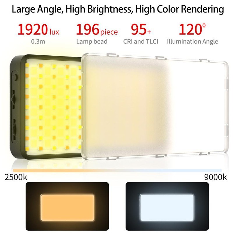 Đèn led video Ulanzi VIJIM VL196 RGB Tặng kèm Đầu Đọc Thẻ Đa Năng Nhỏ Gọn 4 in 1 - Hàng chính hãng