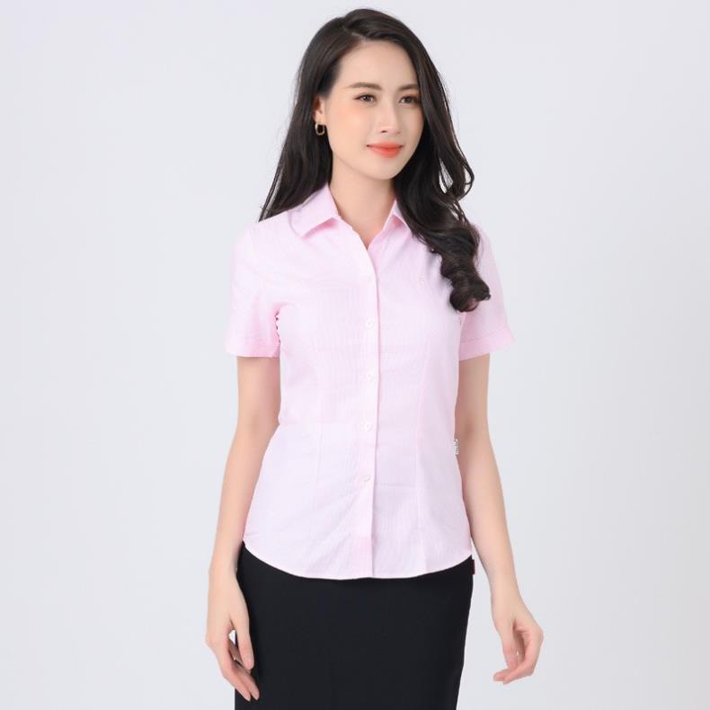 Áo sơ nữ Thái Hòa họa tiết caro nhuyễn có 4 màu N65