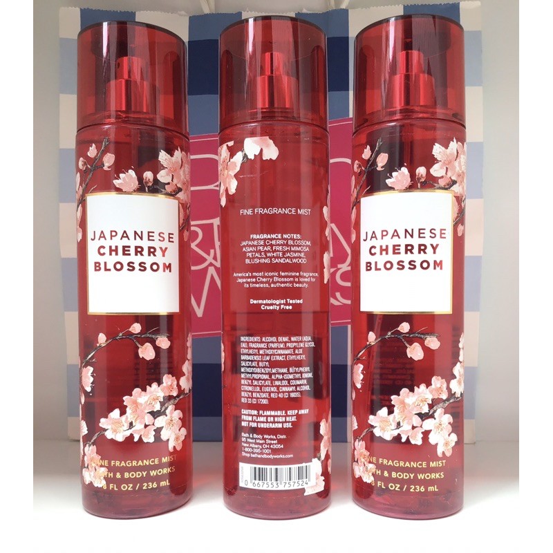 🌺🌸Có sẵn-Xịt thơm toàn thân Body Mist JAPANESE CHERRY BLOSSOM 236ml Bath&Body Works❤ | BigBuy360 - bigbuy360.vn
