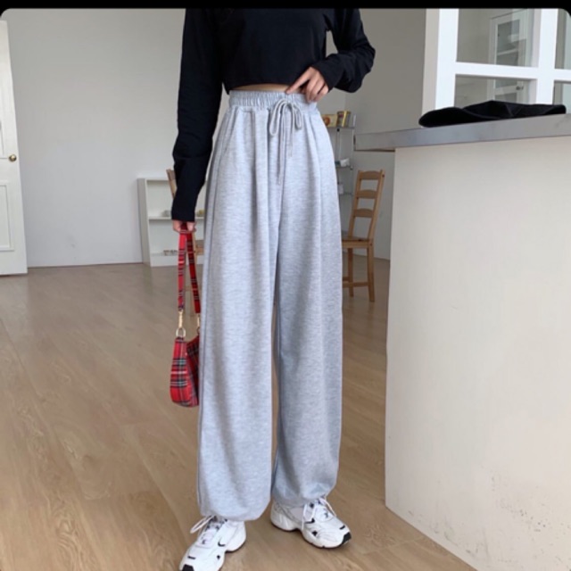 Combo 2 quần xám size L hàn quốc 2020 (minhngoc.ne)