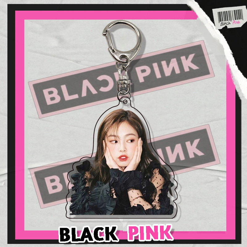 Móc khóa hai mặt bằng acrylic hình BLACKPINK