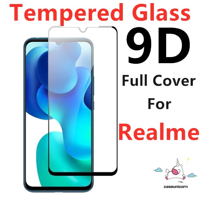 Set 3 Kính Cường Lực 9D Bảo Vệ Màn Hình Cho Realme C21Y C25Y C15 C12 C11 C21 C17 C25 C25s C21 5 8pro 7 7i 5i 5s 6i 6 6s