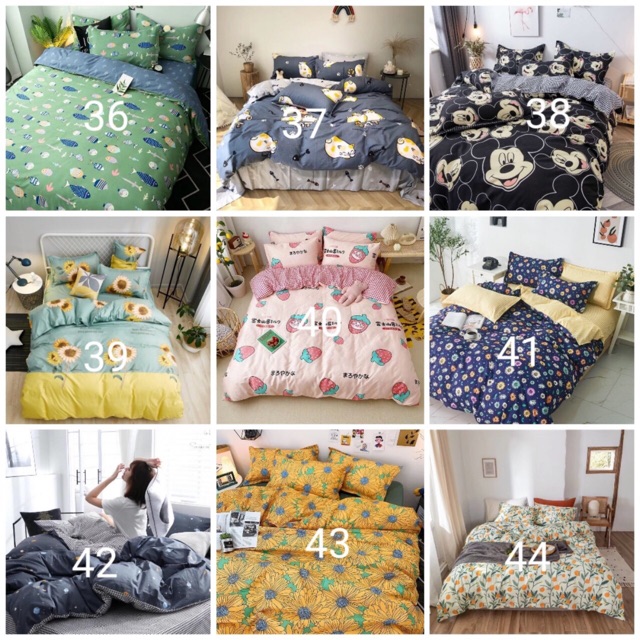 Sét chăn ga gối cotton poly nhập (ib để chọn mầu) | BigBuy360 - bigbuy360.vn