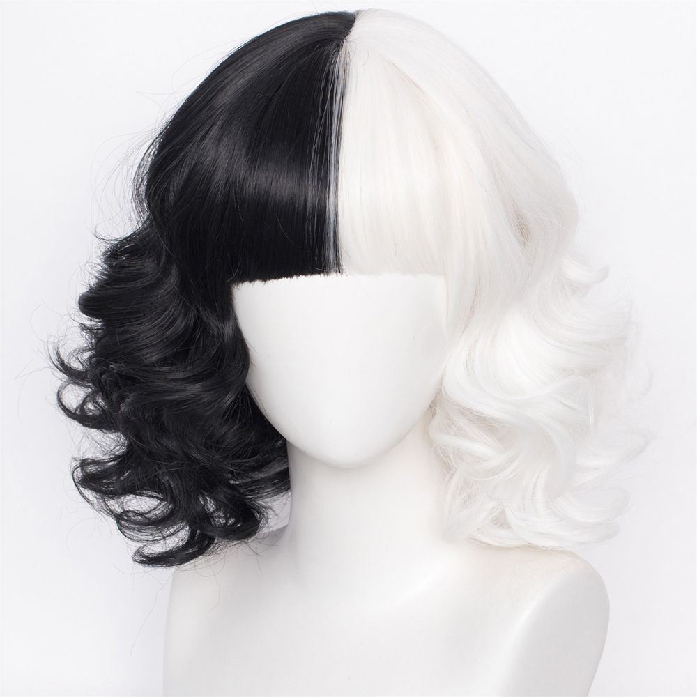Tóc giả hóa trang nhân vật Cruella De Vil Kuila chất lượng cao
