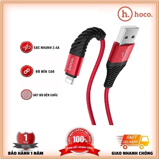 Dây Sạc Phone Chính hãng Hoco X38 Dây Dù Chống Đứt - Sạc Nhanh 5V-2.4A Dài 1M - Bảo Hành 12 Tháng