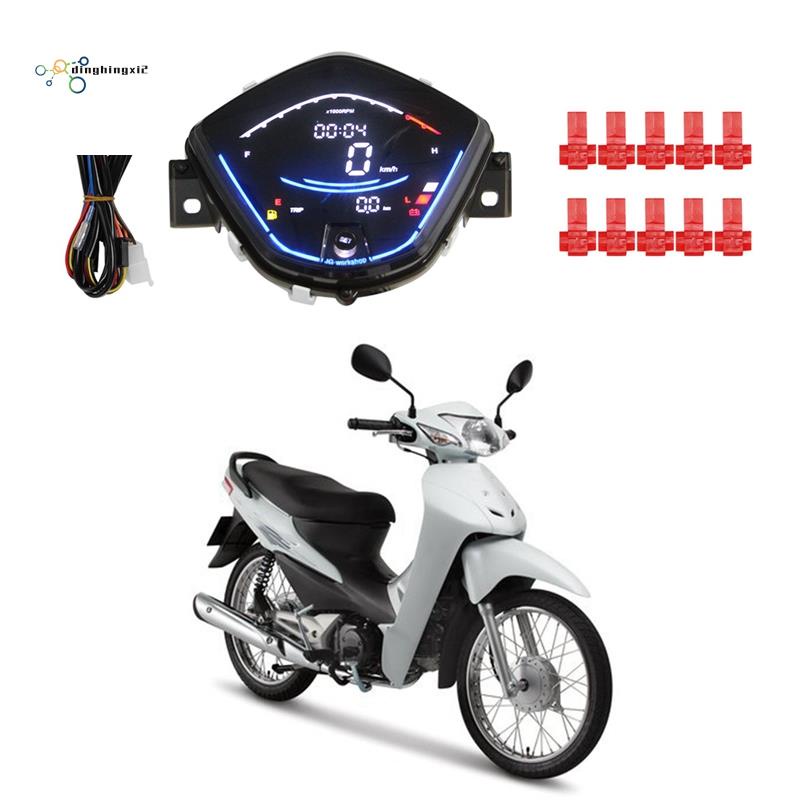 For Honda Wave110 Wave110Rs 110Rs Digital Meter Motorcycle Tachometer Digital Speedometer LCD Odometer