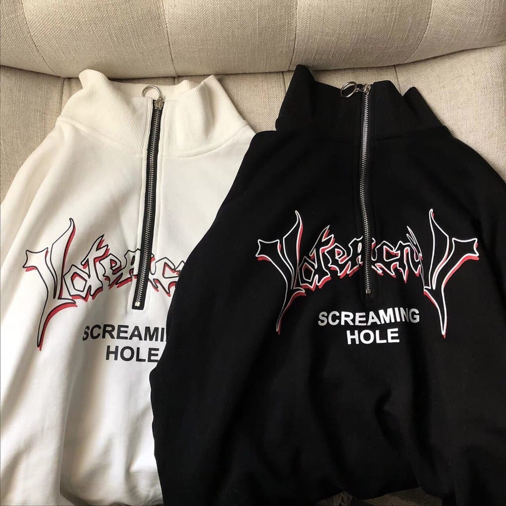 Mẫu ÁO SWEATER NỈ NGOẠI Cổ lọ phối ZIP (có ảnh thật) | BigBuy360 - bigbuy360.vn