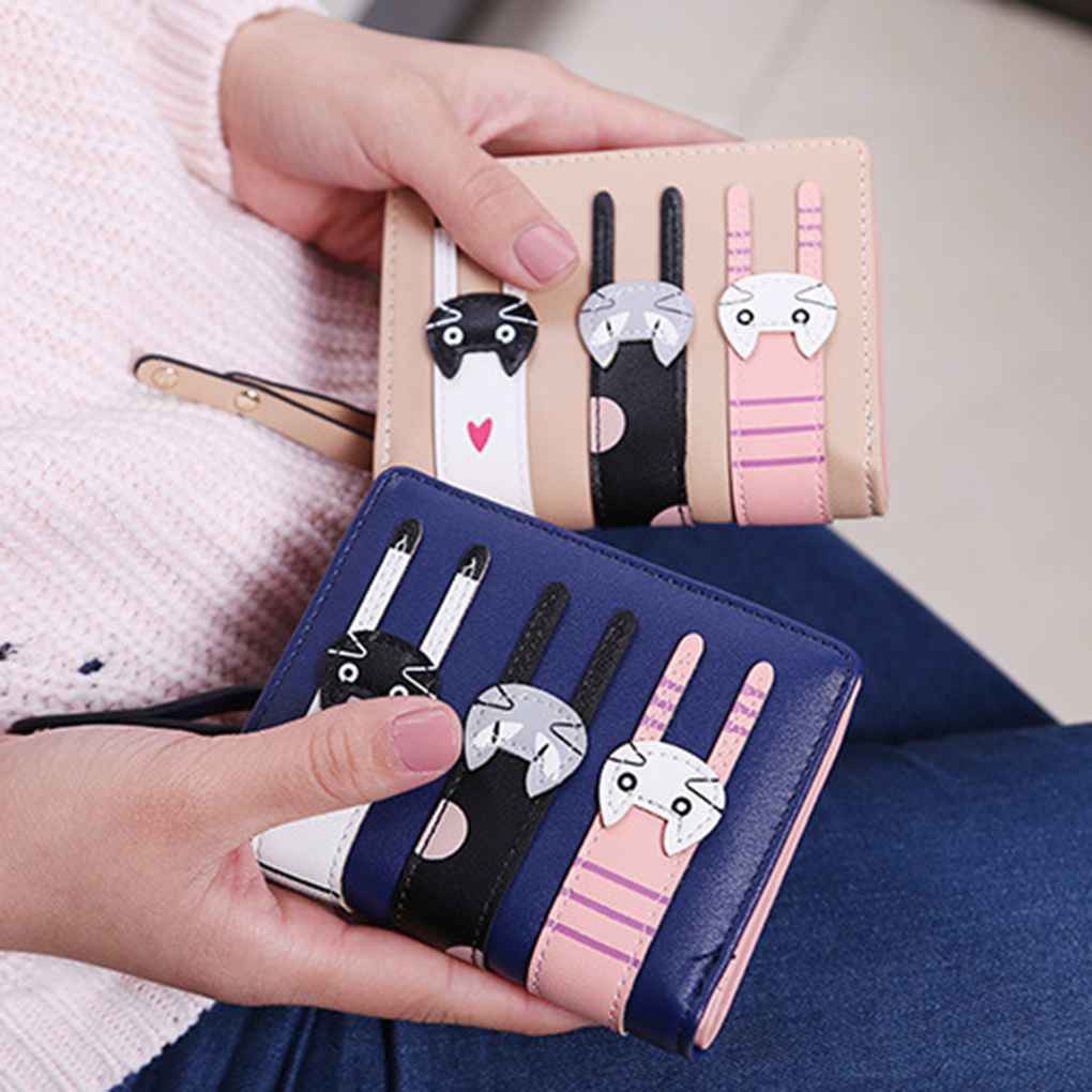 Ví nữ da PU gập 3