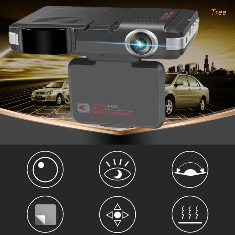 Camera Hành Trình Xe Hơi 2 Trong 1 Dvr Hd Cảm Biến G Với Chức Năng Nhìn Đêm