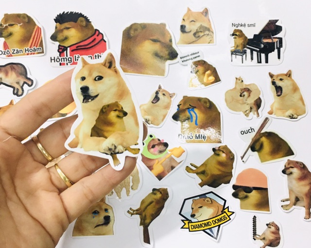 Sticker cheems 20 cái , Sticker in hình chó cheems 20 cái