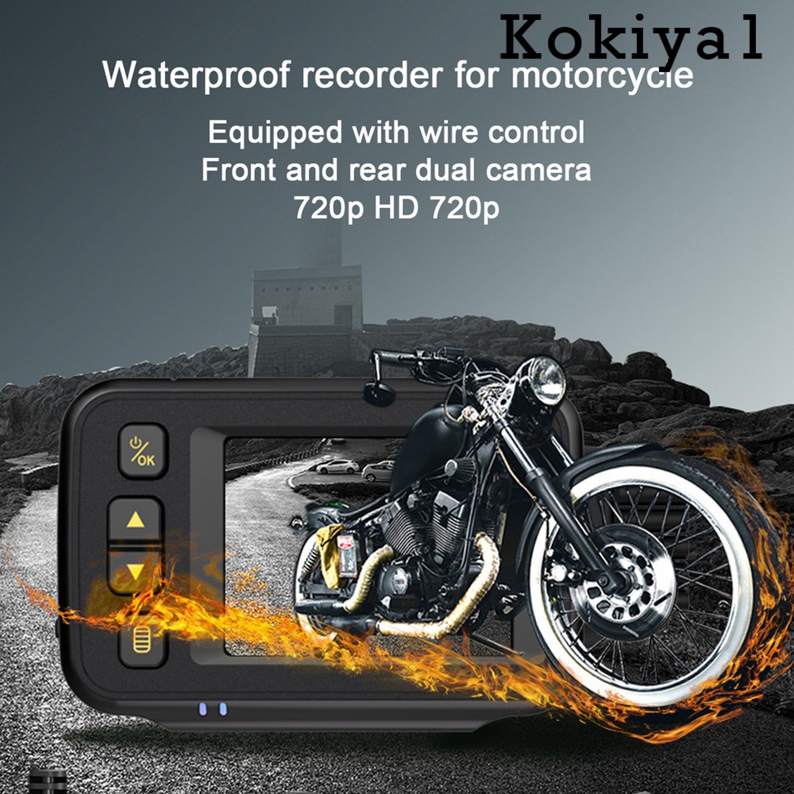 Camera hành trình LCD 2.0" thiết kế chống thấm nước dùng cho xe máy