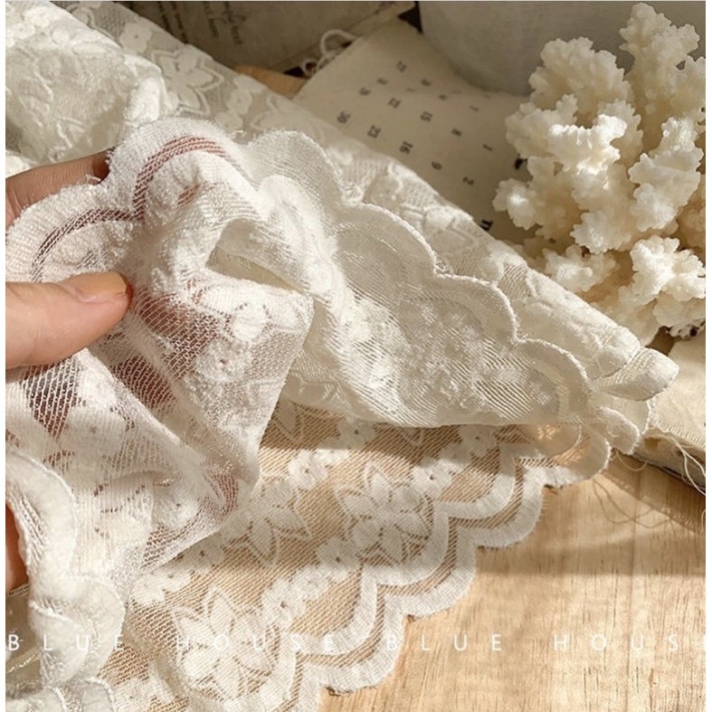 Chân váy ren nổi vintage - cạp chun[Ảnh thật+cận chất] | BigBuy360 - bigbuy360.vn