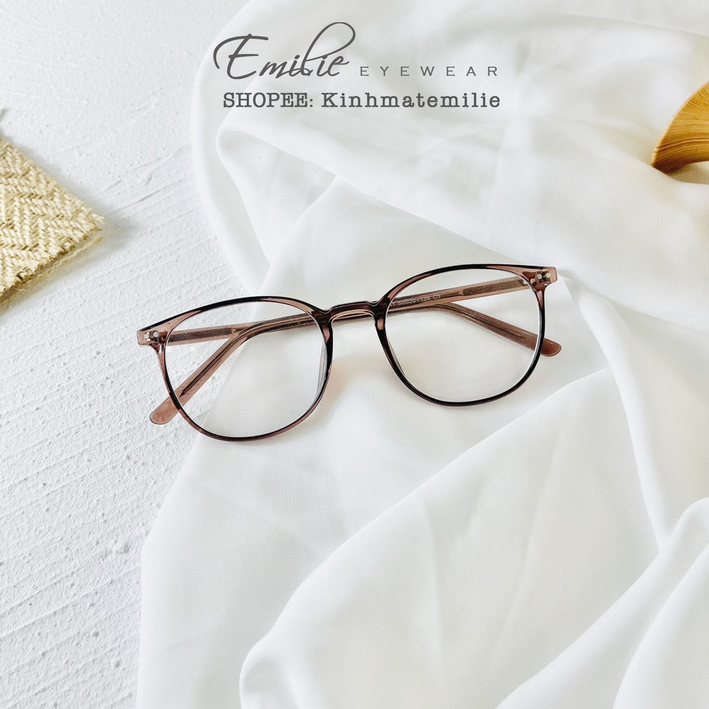 Gọng kính vuông bầu nữ Emilie eyewear phụ kiện thời trang 8241