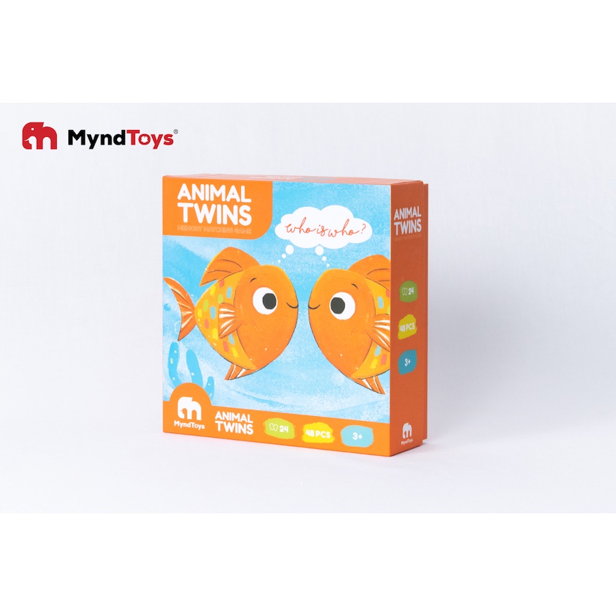 Đồ Chơi Ghép Cặp Luyện Trí Nhớ Gồm 48 Thẻ Của 24 Động Vật - MyndToys - LinhKha