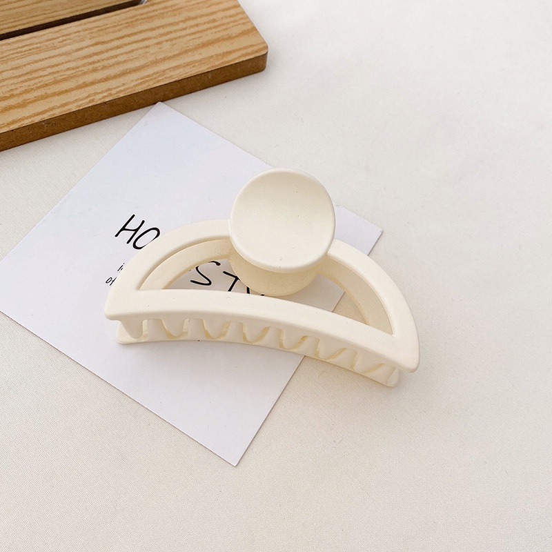 Kẹp Tóc Cỡ Lớn Màu Trắng Thời Trang Hàn Quốc Cho Nữ