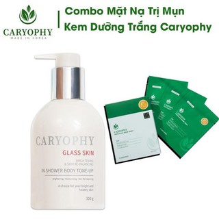 Combo kem dưỡng trắng + mặt nạ trị mụn caryophy - trị mụn ẩn